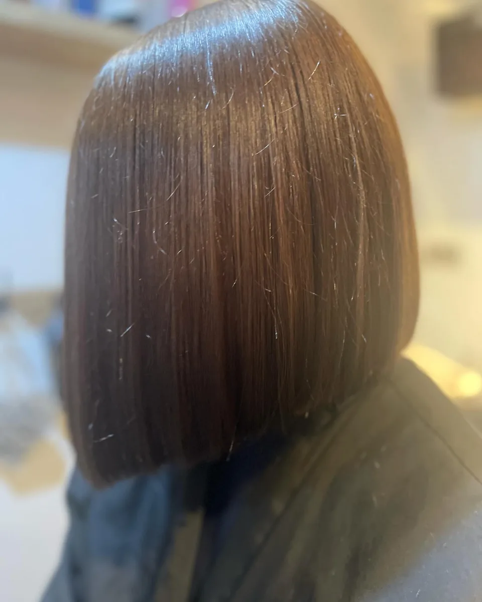 Hair finished at the AVM Hair studio in Dukinfield, April 2024