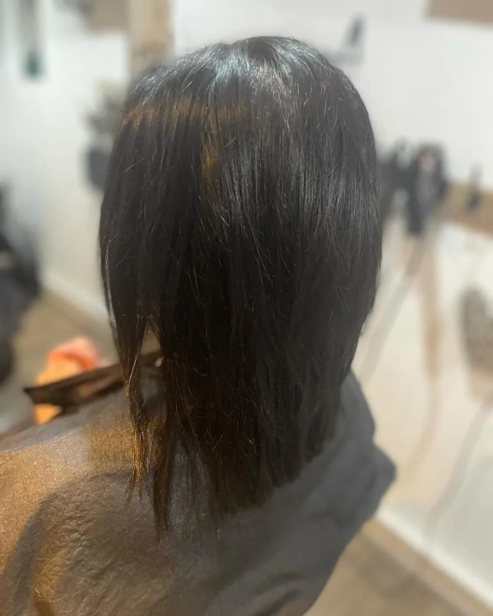 Hair finished at the AVM Hair studio in Dukinfield, February 2024