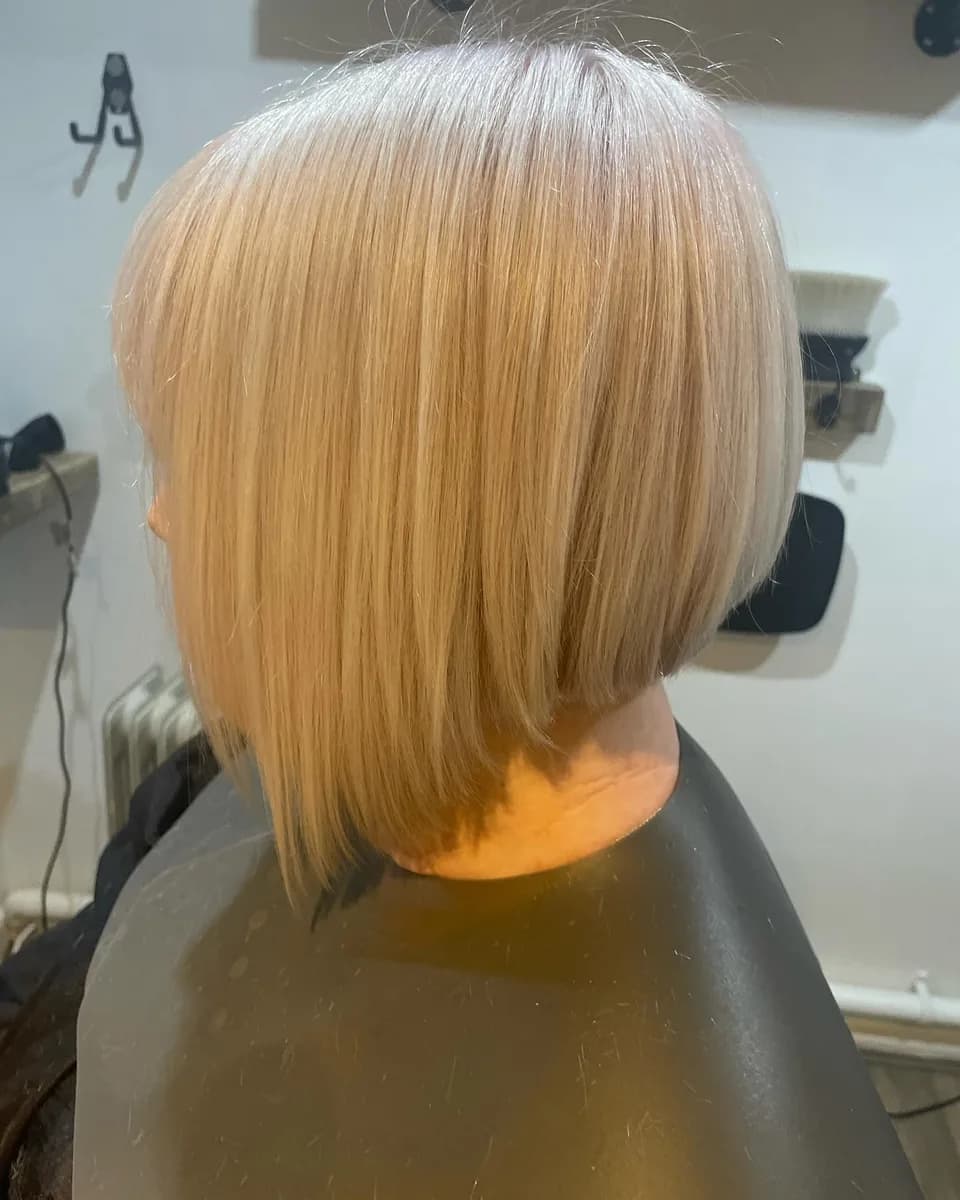 Hair finished at the AVM Hair studio in Dukinfield, February 2024